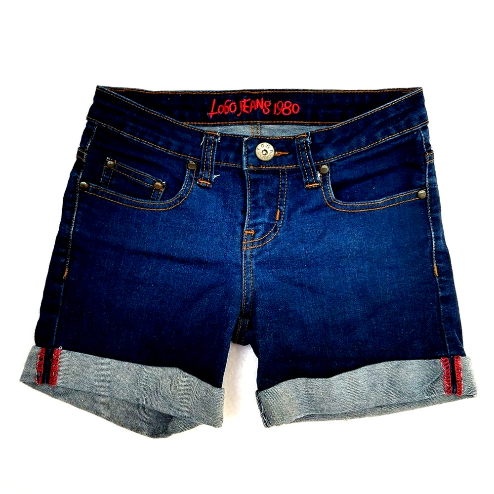 LOGO Jeans 1980 Denim Shorts Cuffed Medium